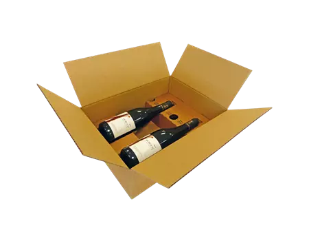 Caisse carton pour 2 bouteilles vin ou champagne | OD0301-M | Bulteau Systems