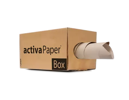 Boîte distributrice papier kraft recyclé en tube 80gr/m2 375 mm x 250 M | PAK01TUB | Bulteau Systems