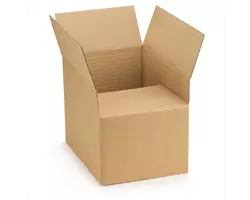 Caisse carton américaine simple cannelure à hauteur variable 20,5 x 20,5 x 15 cm (2 tailles)