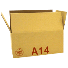 Caisse carton américaine double cannelure palettisable norme automobile type A14 40x30x15 cm