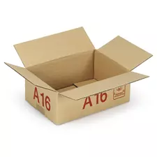 Caisse carton américaine simple cannelure palettisable norme automobile type A16 30x20x12,5 cm