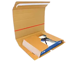 Étui postal carton avec fermeture adhésive 31x22x5 cm