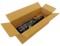 Caisse carton pour 1 bouteille vin ou champagne | OD0300-M | Bulteau Systems