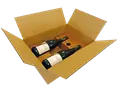 Caisse carton pour 2 bouteilles vin ou champagne | OD0301-M | Bulteau Systems