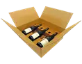 Caisse carton pour 3 bouteilles vin ou champagne | OD0302-M | Bulteau Systems