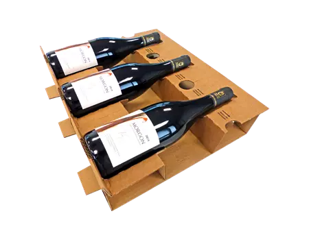 Calage carton antichoc pour caisses vin et champagne | OD0303-M | Bulteau Systems