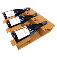 Calage carton antichoc pour caisses vin et champagne