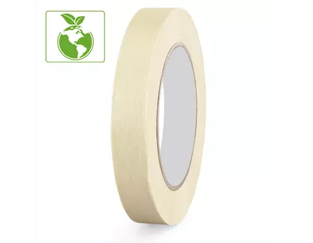 Ruban papier adhésif de masquage caoutchouc naturel 19mmX50M Blanc crème | RMS019-M | Bulteau Systems