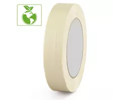 Ruban papier adhésif de masquage caoutchouc naturel 25mmX50M Blanc crème