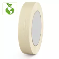 Ruban papier adhésif de masquage caoutchouc naturel 25mmX50M Blanc crème