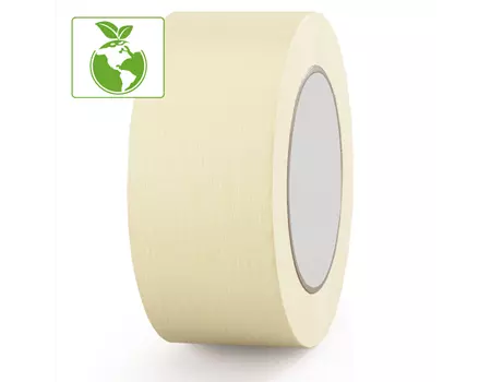 Ruban papier adhésif de masquage caoutchouc naturel 38mmX50M Blanc crème | RMS038-M | Bulteau Systems