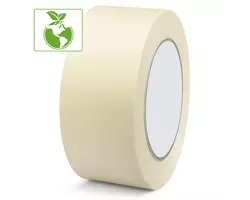 Ruban papier adhésif de masquage caoutchouc naturel 50mmX50M Blanc crème