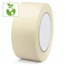 Ruban papier adhésif de masquage caoutchouc naturel 50mmX50M Blanc crème