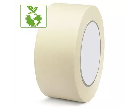 Ruban papier adhésif de masquage caoutchouc naturel 50mmX50M Blanc crème | RMS048-M | Bulteau Systems