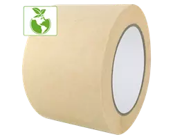 Ruban papier adhésif de masquage caoutchouc naturel 75mmX50M Blanc crème