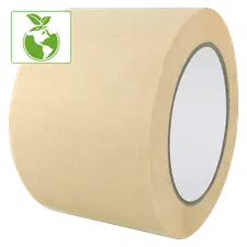 Ruban papier adhésif de masquage caoutchouc naturel 75mmX50M Blanc crème