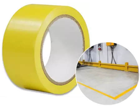 Ruban adhésif vinyle de marquage au sol 50 mm x 33 M jaune | RAI0037-M | Bulteau Systems