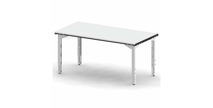 Table de préparation sur pieds standards 120 x 90 cm