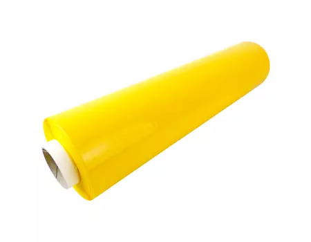 Film étirable manuel opaque jaune 23µ 450 mm x 300 M | FMM055OJB-M | Bulteau Systems