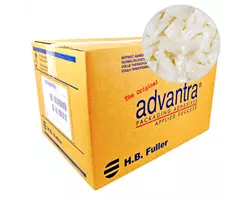 Colle Hotmelt H.B. Fuller Premium spécial packaging ADVANTRA 9256W base métallocène - Cadence très rapide - Berlingots