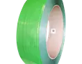 Feuillard polyester vert 100% recyclé 12mm x 0.6mm x 3000 M diamètre intérieur 406mm | CPE6012D-M | Bulteau Systems