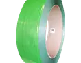 Feuillard polyester vert 100% recyclé 12mm x 0.7mm x 2600M diamètre intérieur 406mm | CPE7012D-M | Bulteau Systems