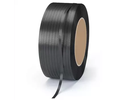 Feuillard polypropylène noir recyclé 12mm x 0.55mm x 3300M diamètre intéieur 200mm | CPP55033D-M | Bulteau Systems