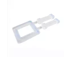 Polyboucles plastique blanches avec picots 16mm