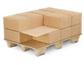 Intercalaire en carton ondulé  simple cannelure 80 x 120 cm épaisseur 3 mm | OP0003-M | Bulteau Systems