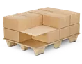 Intercalaire en carton ondulé simple cannelure 800 x 1200 mm épaisseur 3 mm | OP0003-M | Bulteau Systems