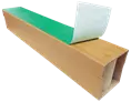 Pied de palette adhésif ultra-résistant en carton 190 x 90 x 100 mm 2 tubes adhésifs | PALV004 | Bulteau Systems