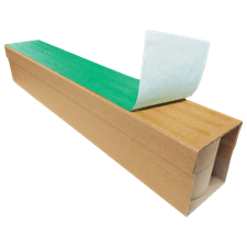 Pied de palette adhésif ultra-résistant en carton 190 x 90 x 100 mm 2 tubes adhésifs