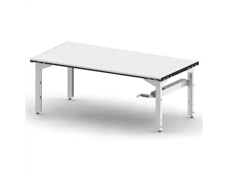 Table de préparation sur vérins hydrauliques avec manivelle 120 x 90 cm | TBPVHY12090 | Bulteau Systems