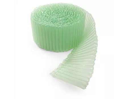 Coussins d'air en tube AIRPREM3 protection de produit 41cm x 6 cm x 533M recyclé vert | AIR05PREM | Bulteau Systems