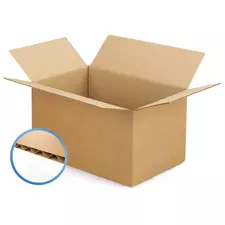 Caisse carton américaine simple cannelure 30 x 20 x 12,5 cm