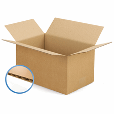 Caisse carton américaine simple cannelure 31 x 21,5 x 10,5 cm