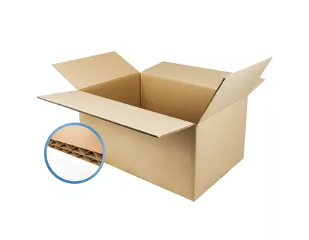 Caisse carton américaine double cannelure 35 x 35 x 25 cm | BOC2016-M | Bulteau Systems