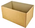 Demi-caisse carton américaine double cannelure 118,5 x 78,5 x 43,5 cm | BOC2107-M | Bulteau Systems