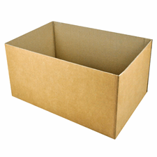 Demi-caisse carton américaine double cannelure 118,5 x 78,5 x 43,5 cm