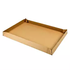 Coiffe carton double cannelure pour demi-caisse 120 x 80 x 15 cm