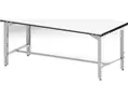 Barre repose pied pour table 120 x 90 cm | BARRP1200 | Bulteau Systems