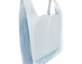 Sac plastique blanc à bretelles avec soufflets 50µ 26 x 45 cm | SACB01-M | Bulteau Systems