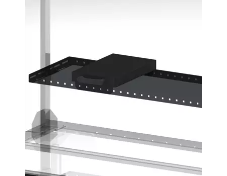 Support imprimante 40 cm x 25 cm sur étagère profondeur 40 cm | SPIMP4 | Bulteau Systems