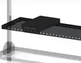 Support imprimante 60 cm x 40 cm sur étagère profondeur 60 cm | SPIMP6 | Bulteau Systems