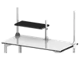 Demi-étagère profondeur 40 cm pour table 170 x 90 cm | ETDEMI400-17 | Bulteau Systems