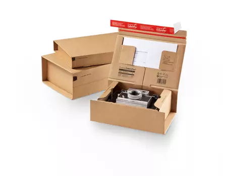 Boîte postale montage manuel avec renfort pour produits fragiles 21,5 x 15,5 x 4,3 cm havane | OD0533-M | Bulteau Systems