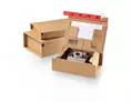 Boîte postale montage manuel avec renfort pour produits fragiles 30 x 21,2 x 4,3 cm havane | OD0534-M | Bulteau Systems