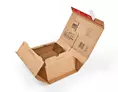Boîte postale montage manuel avec renfort pour produits fragiles 30 x 21,2 x 4,3 cm havane | OD0534-M | Bulteau Systems
