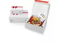 Boîte cadeau coffret imprimé nœud rouge 24,1 x 16,6 x 9,4 cm | OD0539-M | Bulteau Systems