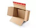 Carton à fond automatique à fermeture adhésive et bande d'arrachage 15,9 x 12,9 x 7 cm | OD0586-M | Bulteau Systems